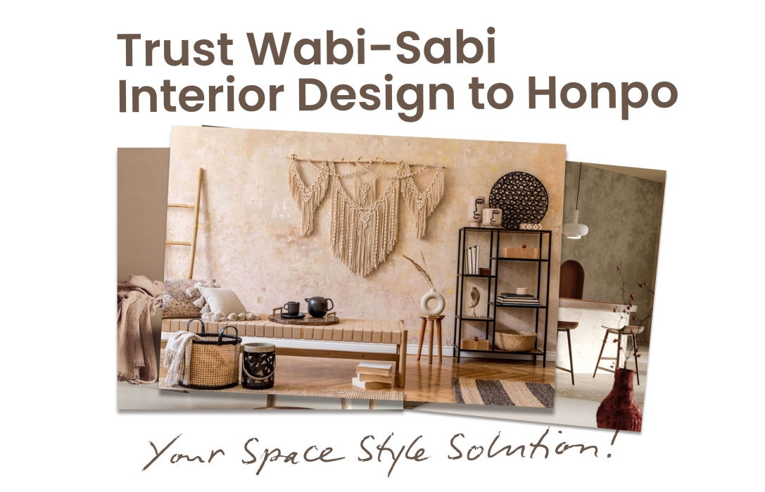 The wabi-sabi design is the choice for a unique and elegant look in your room.
